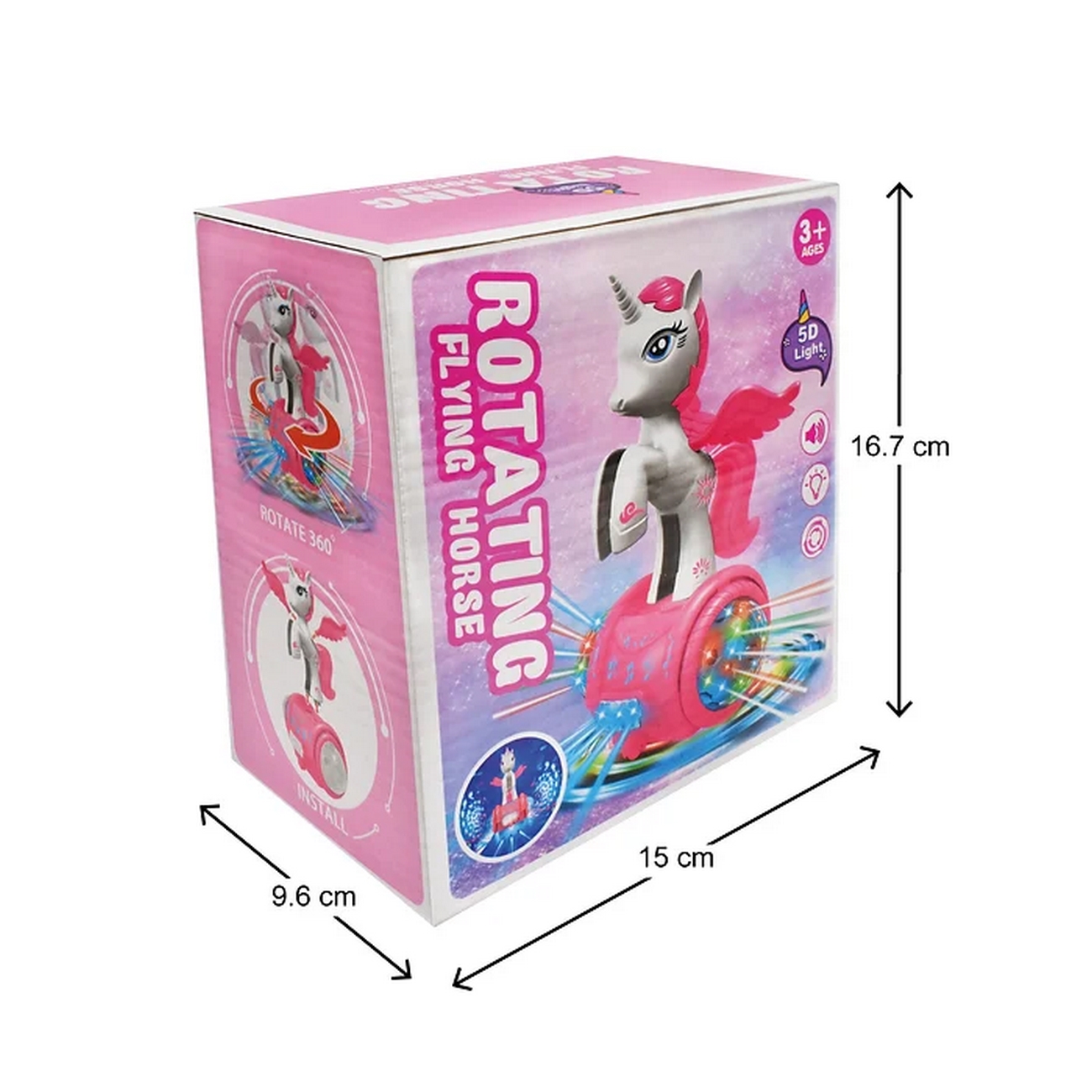  Robot Unicornio Pony Luces Sonido Scooter Movil + Bateria