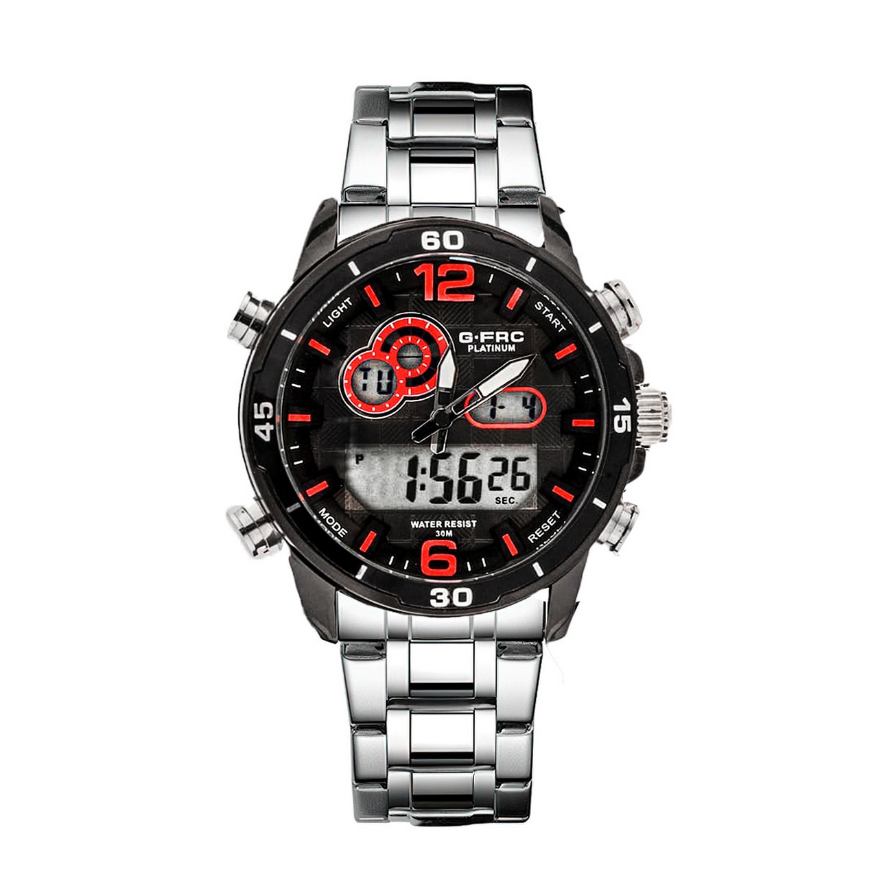 Reloj G-force Original Al162 Digital Acero Hombre + Estuche