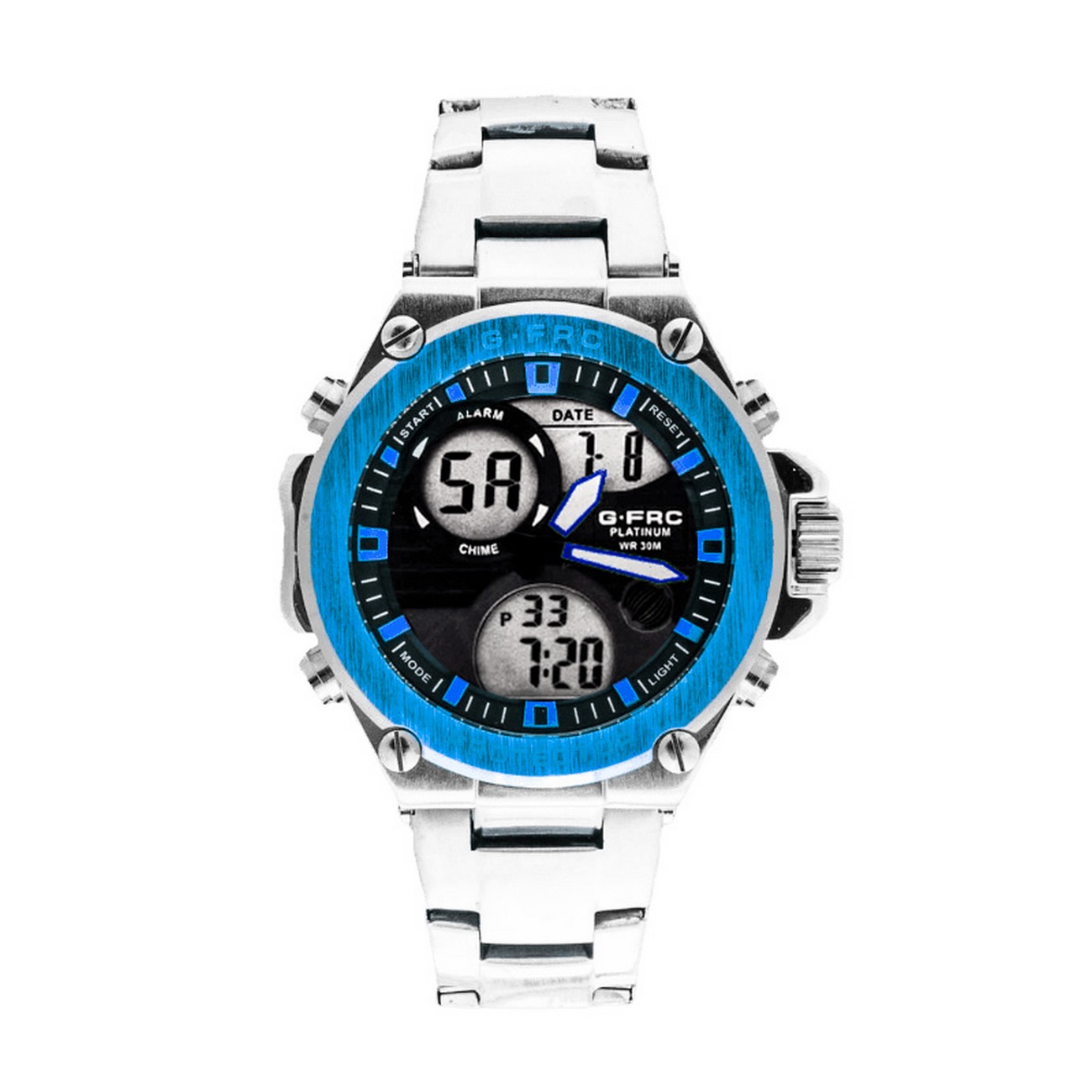 Reloj G-force Original Al165 Digital Acero Hombre + Estuche