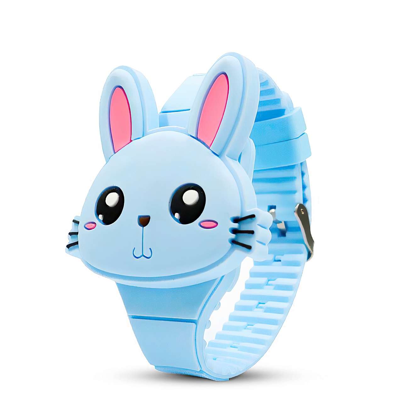 Reloj Digital Led Conejito Niño Niña + Estuche 