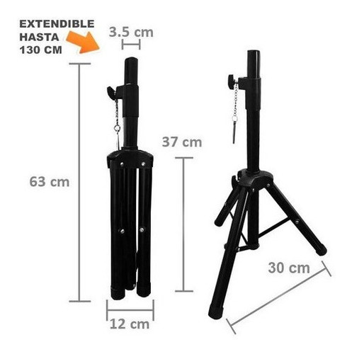 Trípode Metálico Para Parlante Soporte Base Cab Sonido Electrònica