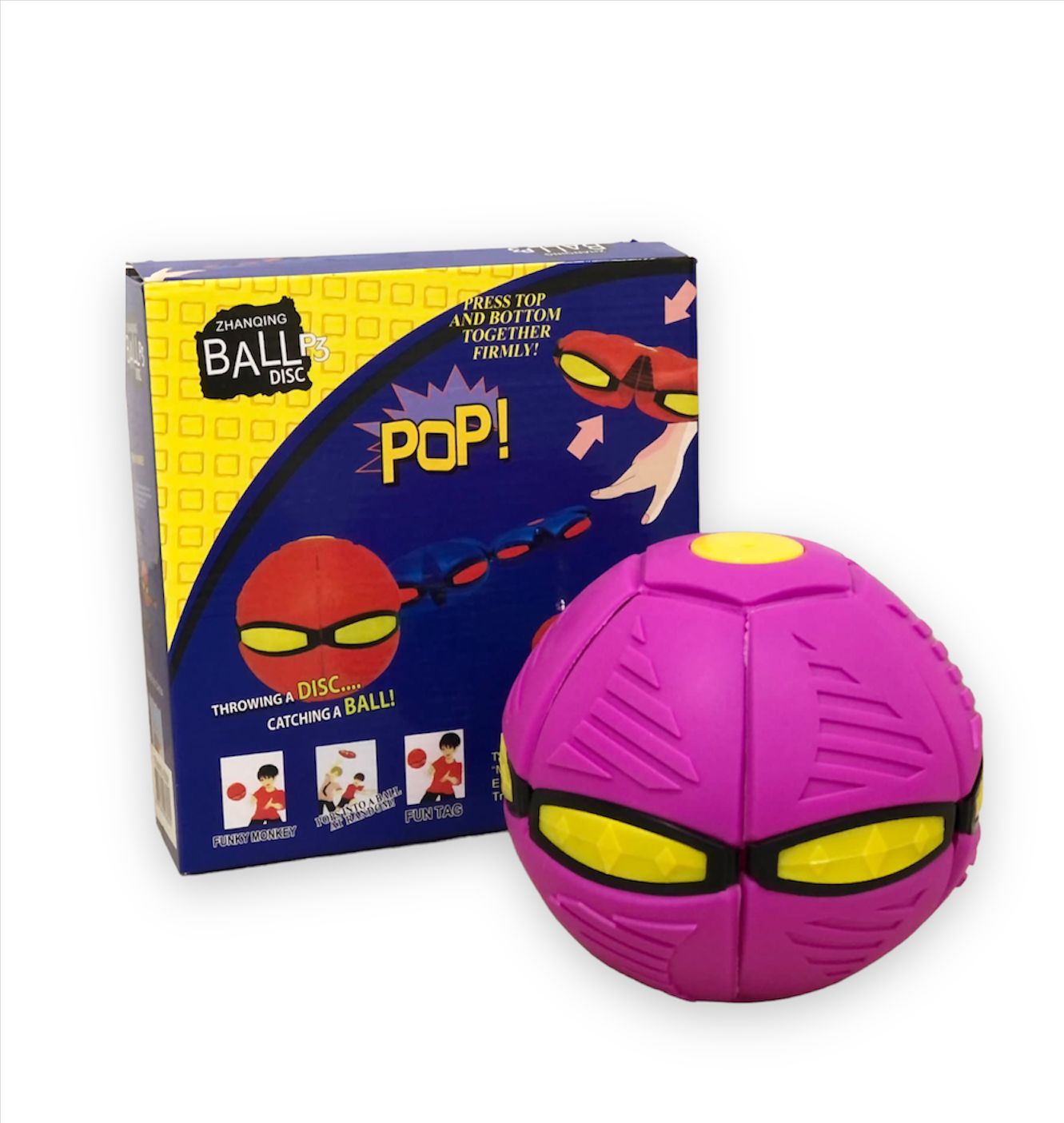 Pelota voladora flexible con luces Ball Disc