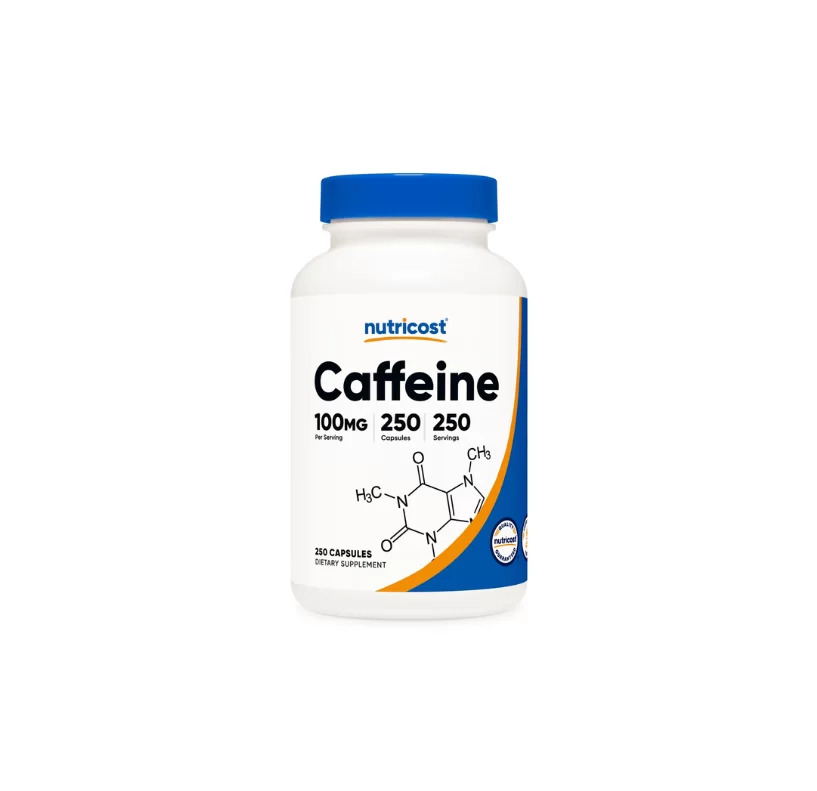 Cafeina Nutricost 100 Mg 250 Capsulas