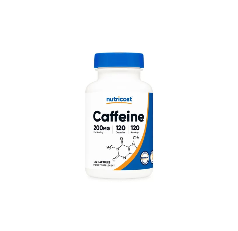 Cafeina Nutricost 200 Mg 120 Capsulas