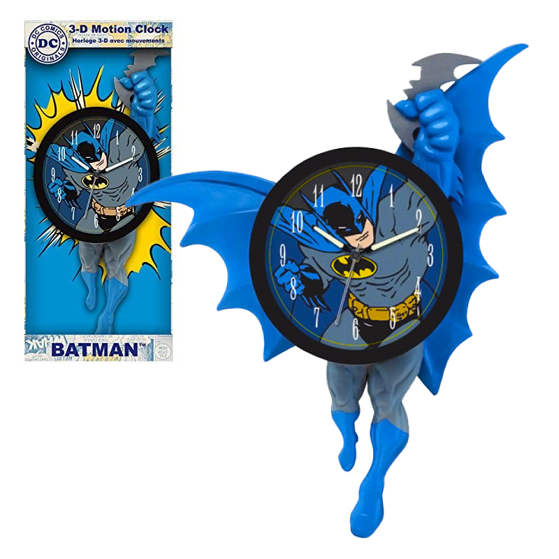 Reloj Original De Pared Con Movimientos Batman 3D