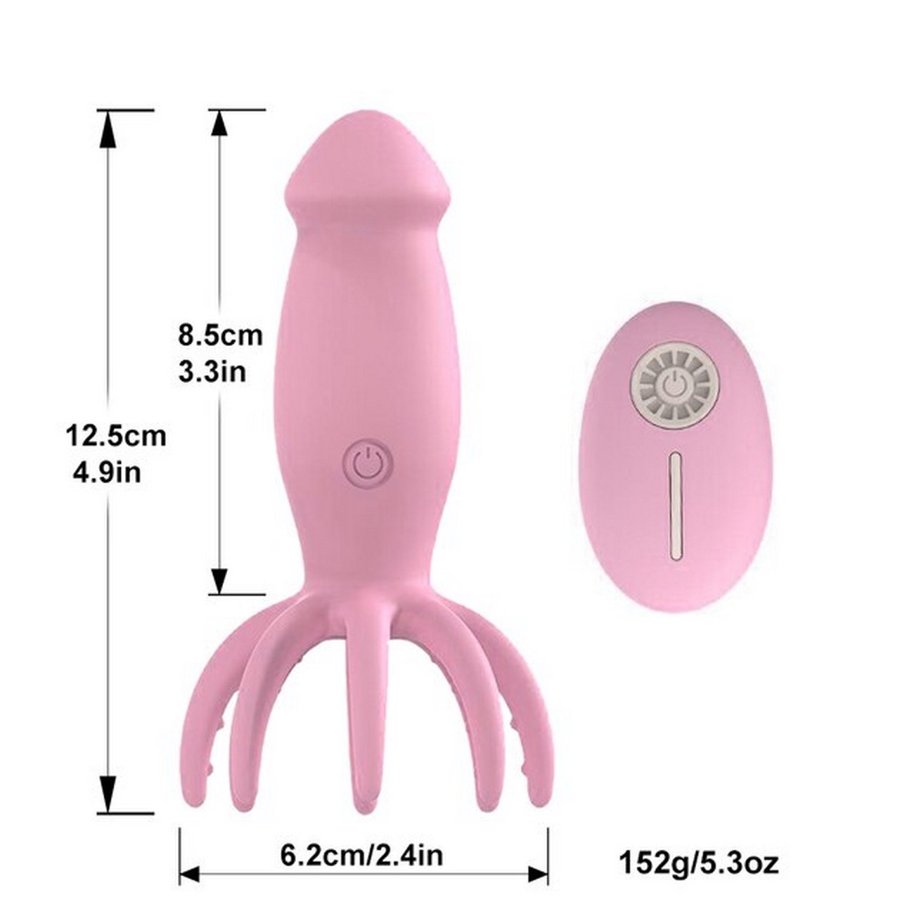 Vibrador Consolador Pulpo Recargable Con Control 26495-65