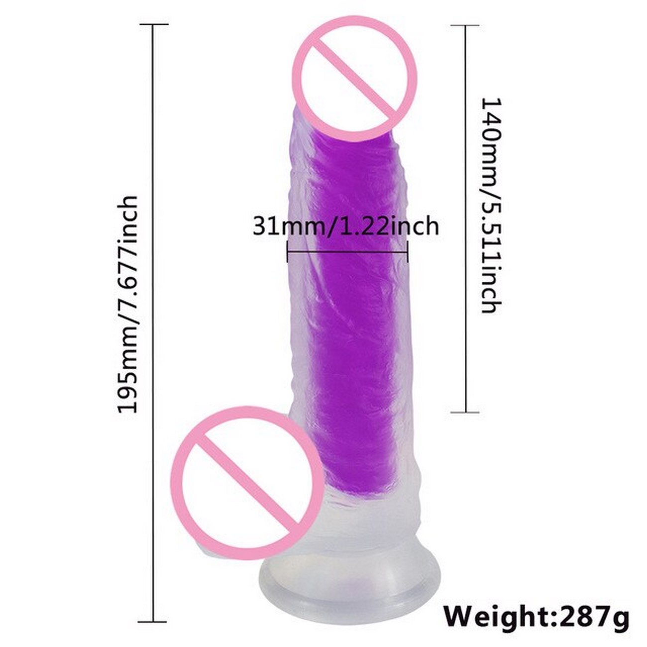 Dildo Consolador Neòn Consolador /juguete Sexual 26495-36