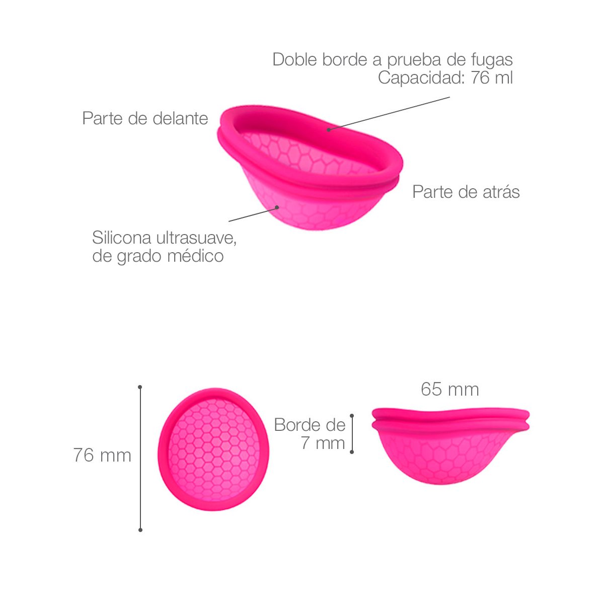 Disco Menstrual Ziggy Cup Copa Menstrual