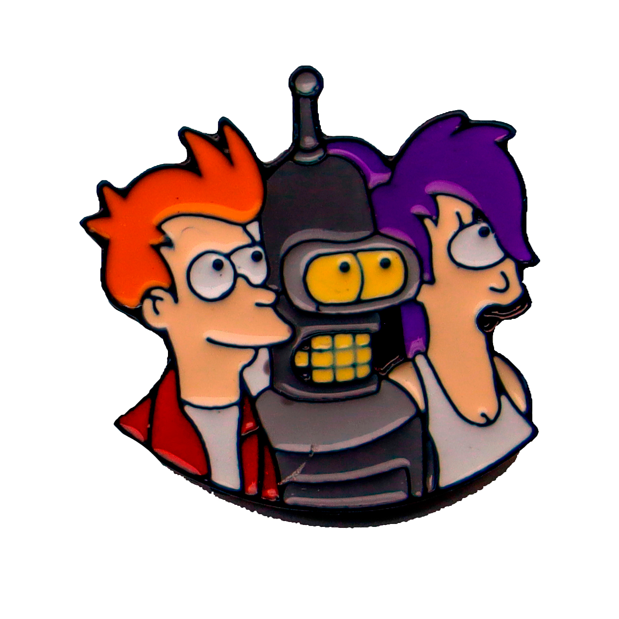 Prendedor (pin) Futurama + Bolsa decorativa