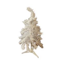 Mini arbol de navidad blanco para mesa, medida 60cm 