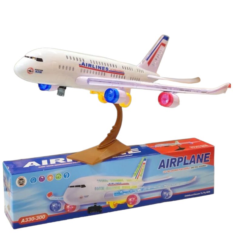 Avión de juguete con luz sonido y movimiento airplane A330
