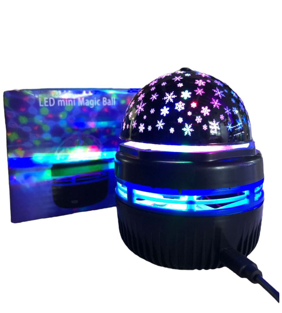 Mini lampara led proyectora de colores magic ball 