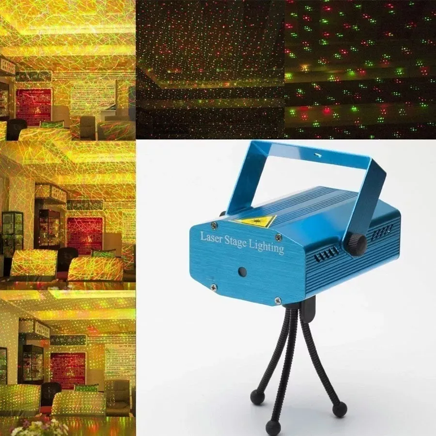 Proyector Laser Decoración Luces Navidad Discoteca Multipunt