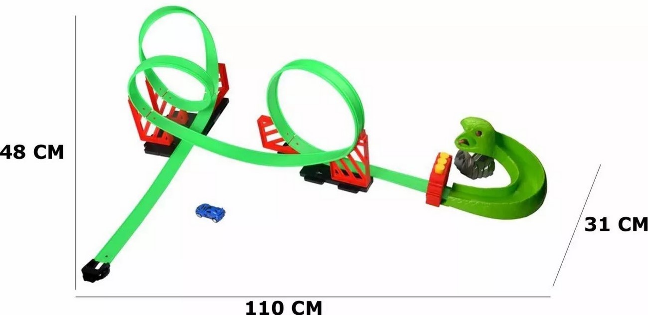 Pista De Carro 360 Serpiente Juguete Niños + Carros 