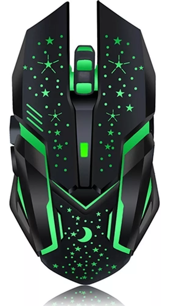 Mouse Gamer Inalámbrico Óptico 6 Botones Recargable