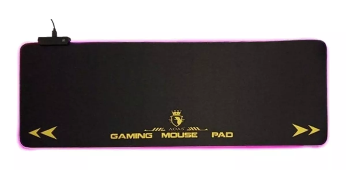 Tapete Pad Mouse Gamer Con Luces Led Rgb Largo Xl 80x30 Cm