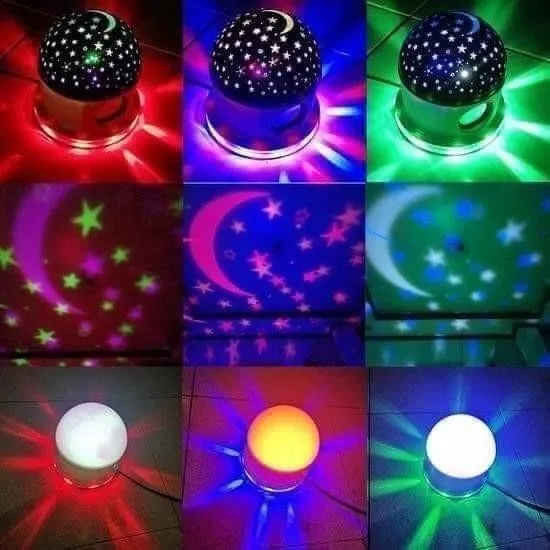 Lámpara Giratoria Proyector Crystal Magic Ball Light