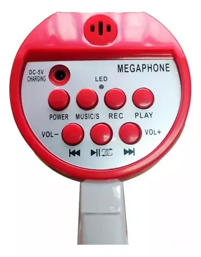 Megafono Perifoneo Recargable 30w Microfono Bocina Grabacion