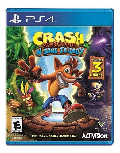 Video Juego Crash Bandicoot: N. Sane Trilogy Standard Edition Activision PS4 Físico