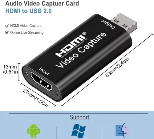 Capturadora De Video Full HD 4K Alta Definicion