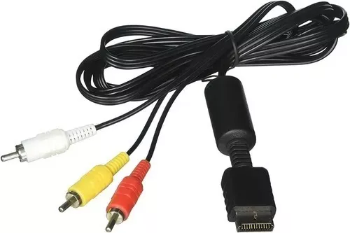 Cable Av Audio Estéreo Y Video Compatible Con Ps1 Ps2 Ps3