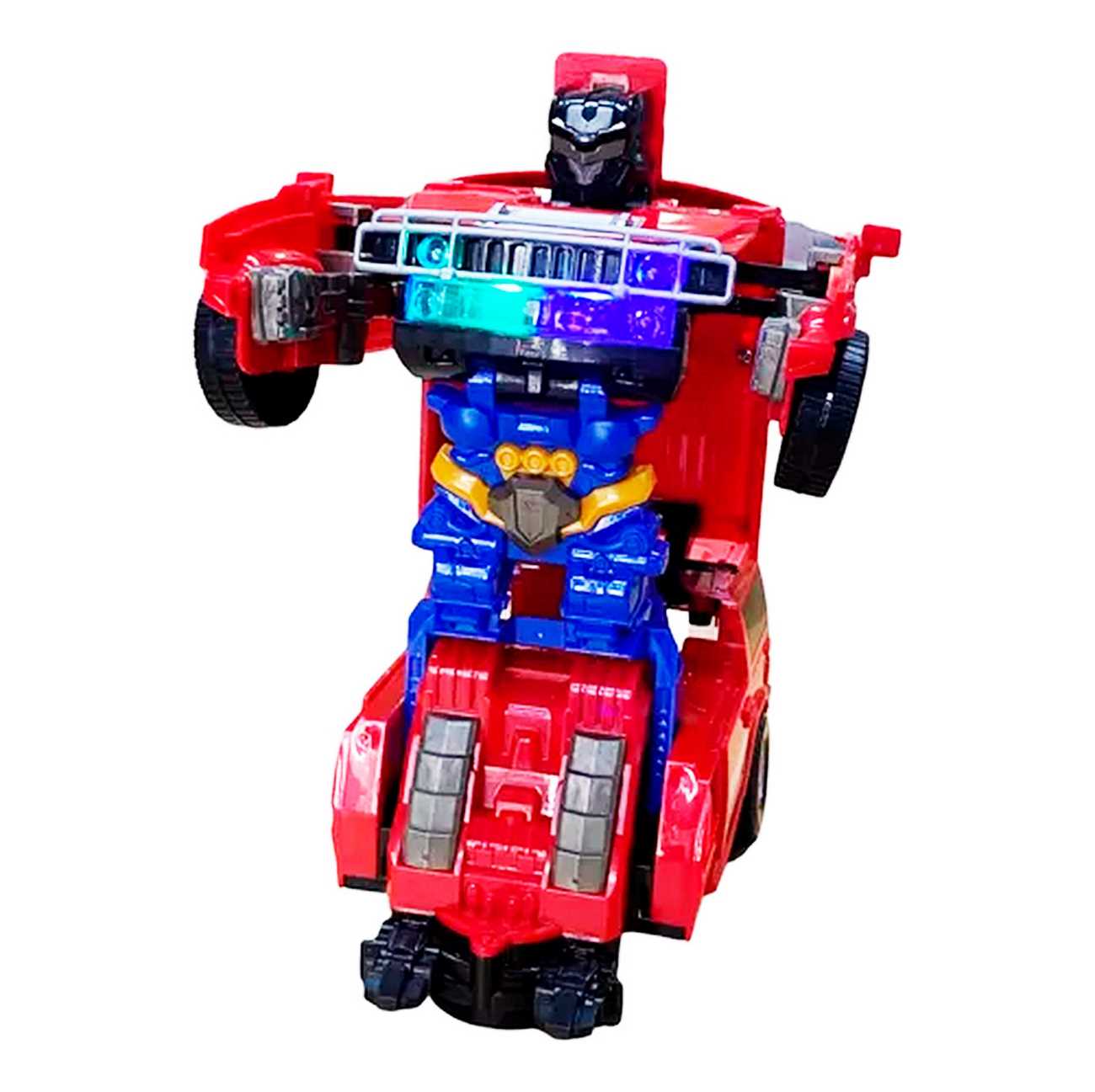 Carro Robot Transformers Camioneta 4x4 Niños Luces + Bateria