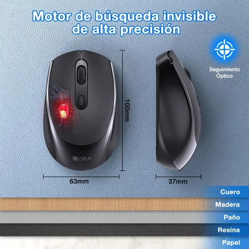 Mouse Inalámbrico Raton Silencioso Portátil 2.4g 1600 Dpi