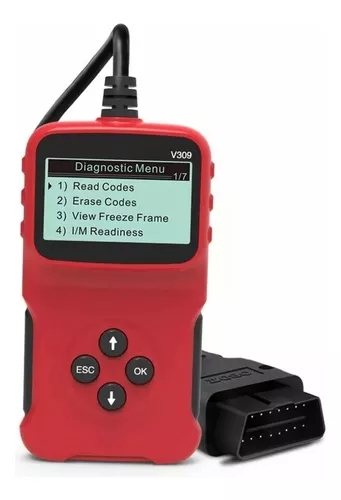 Escáner Automotriz V309 Obdii Borrar/Restablecer Código De F