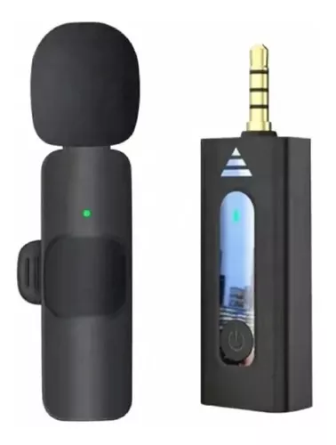 Microfono Inalambrico De Solapa Para Cámara Celular Parlante