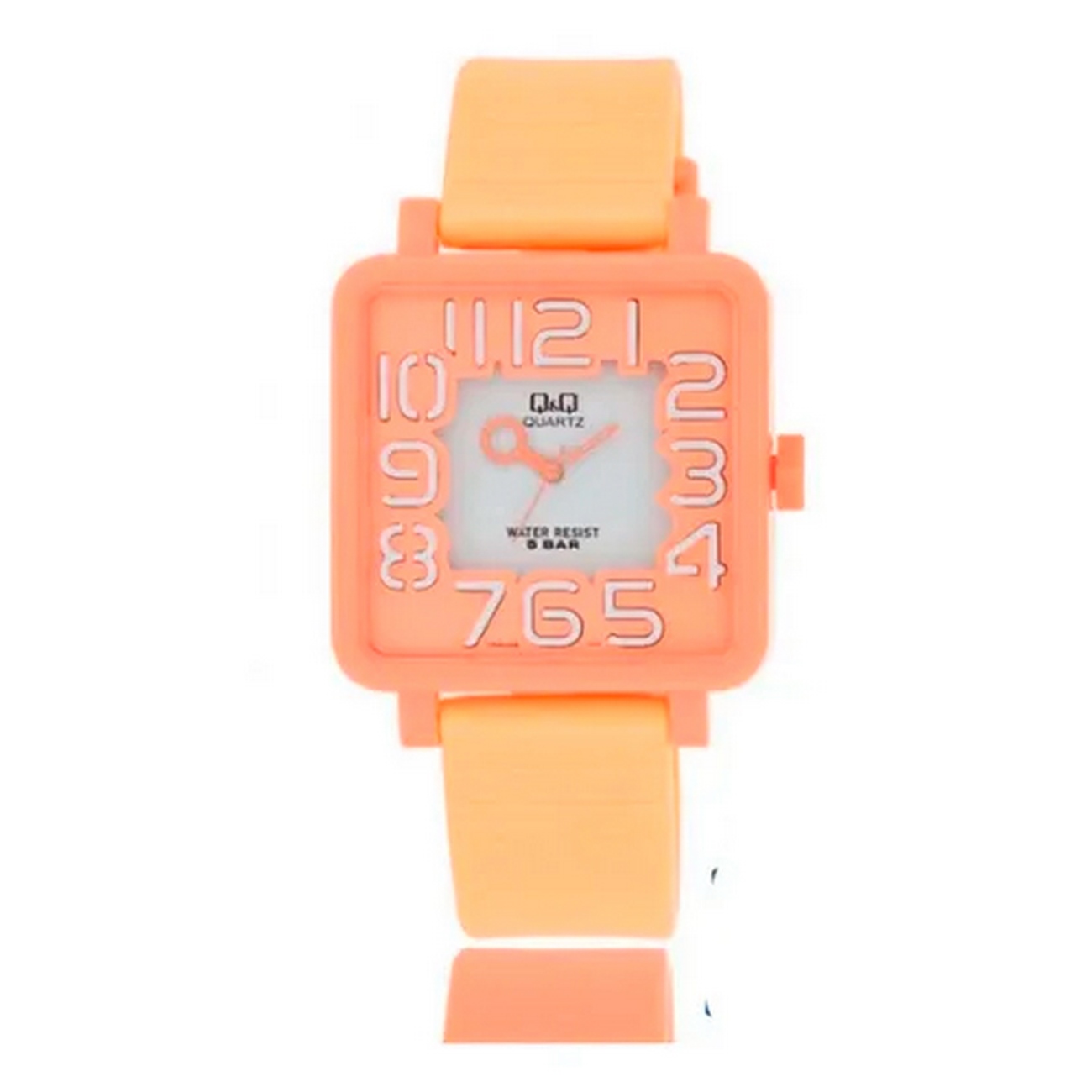 Reloj Qyq Q&Q Cuadrado  Naranja