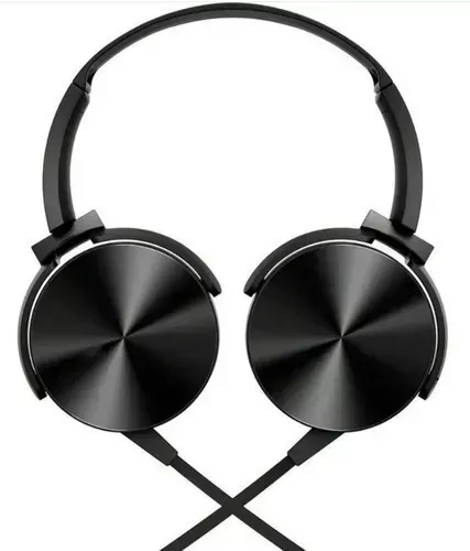 Audífonos Diadema Stereo Extra Bass 3.5mm Micrófono Manos Libres Color Negro
