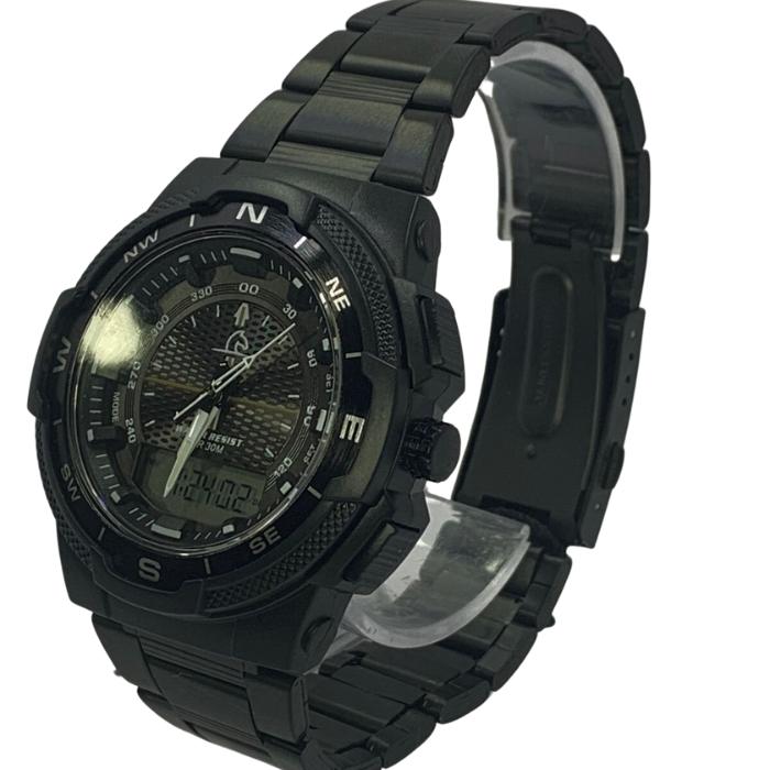 Reloj Pegaso DLA-P8107ABKM0101 Masculino - Caballero - Hombre Metálico Pavonado Negro 