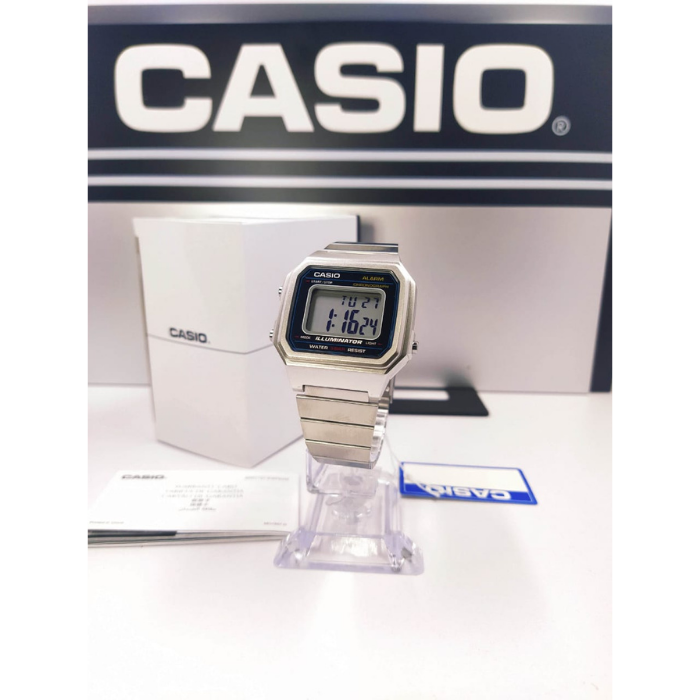 Reloj Casio Unisex B650WD-1ADF Retro Plateado Pulso Acero