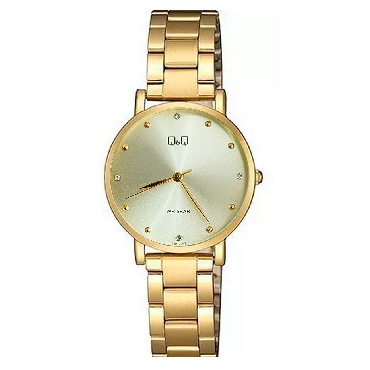 Reloj Q&q Qyq Elegante Glamour Star S401j002 + Estuche