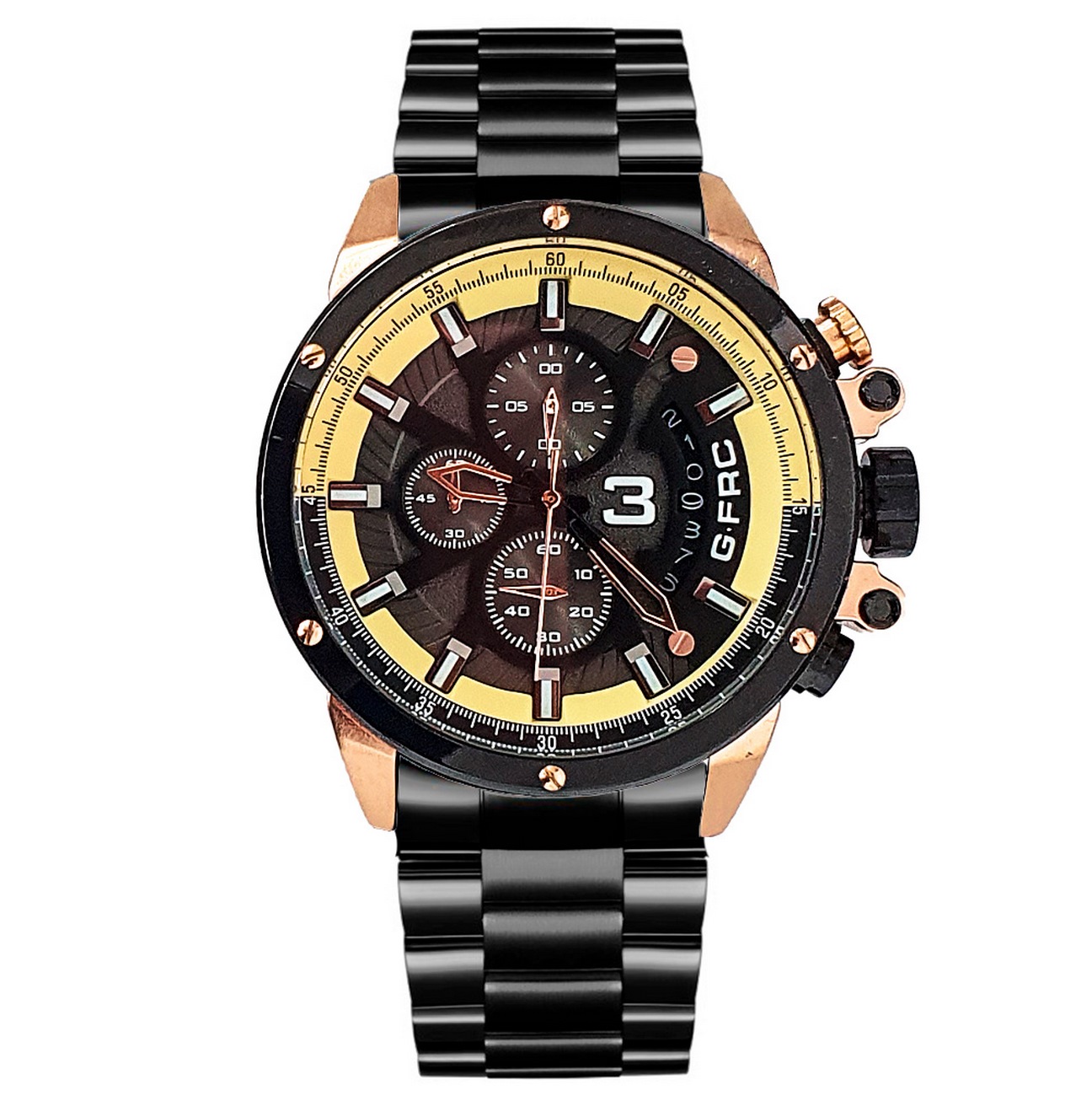 Reloj G-force Original H3834g Cronografo Acero + Estuche