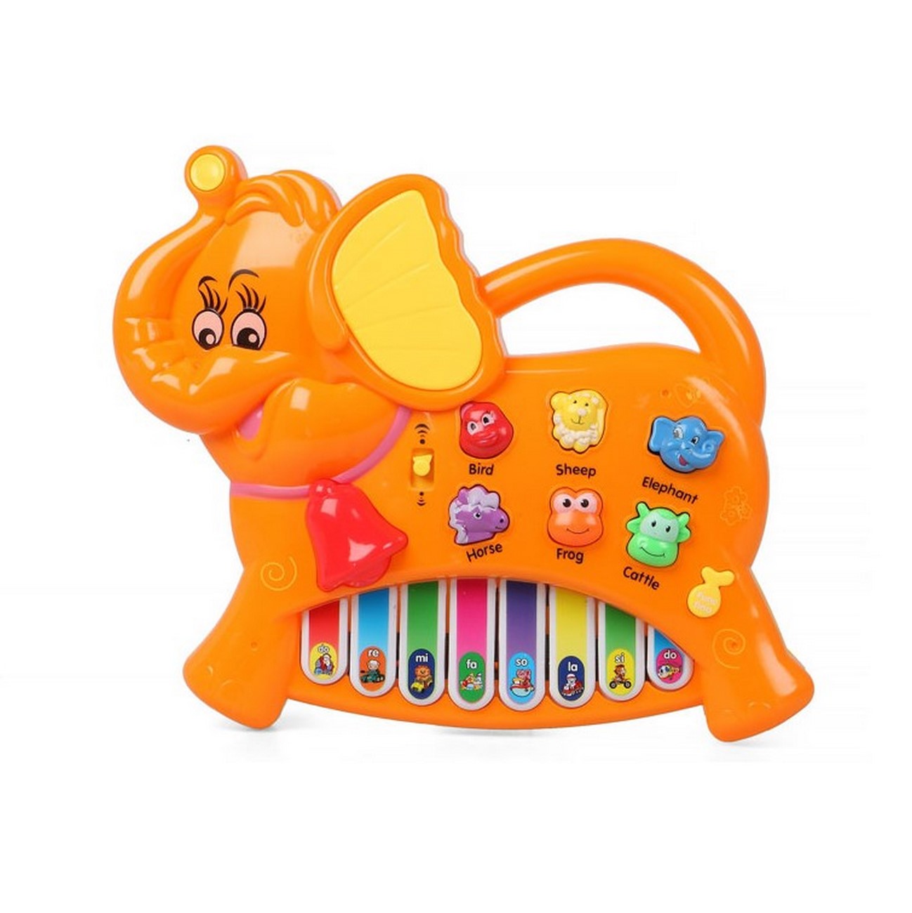 Piano Organeta Elefante Animales Musical Bebes Niño +bateria
