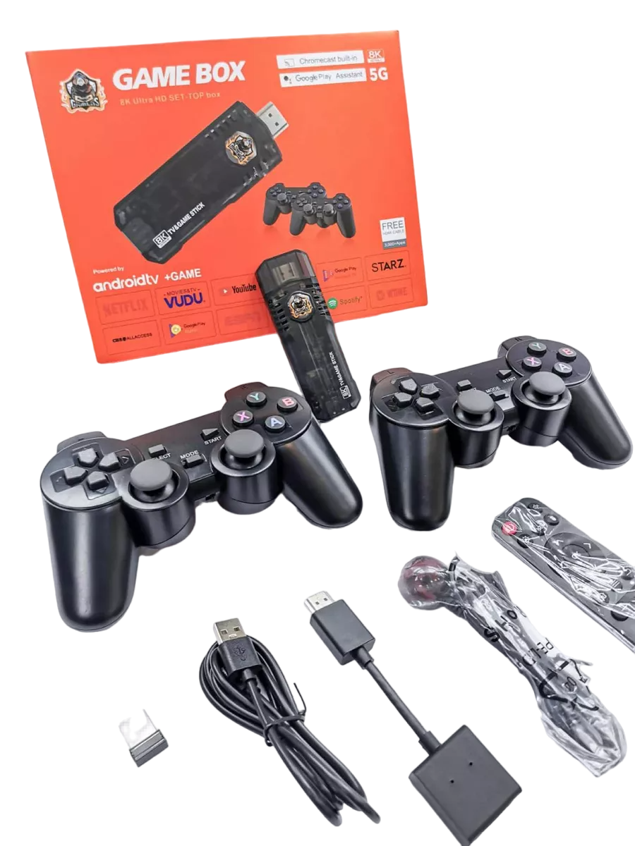 Tv + Game Box X8 Game Stick 8k 10000+ Juegos Consola De Videojuegos Retro + Smart Tv