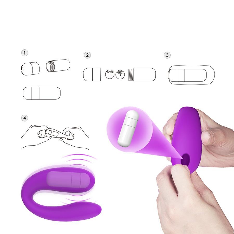 Vibrador Doble Vebe Purple SHANDE