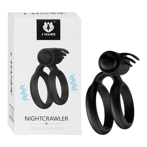 Anillo Vibrador Night Crawler Black SHANDE