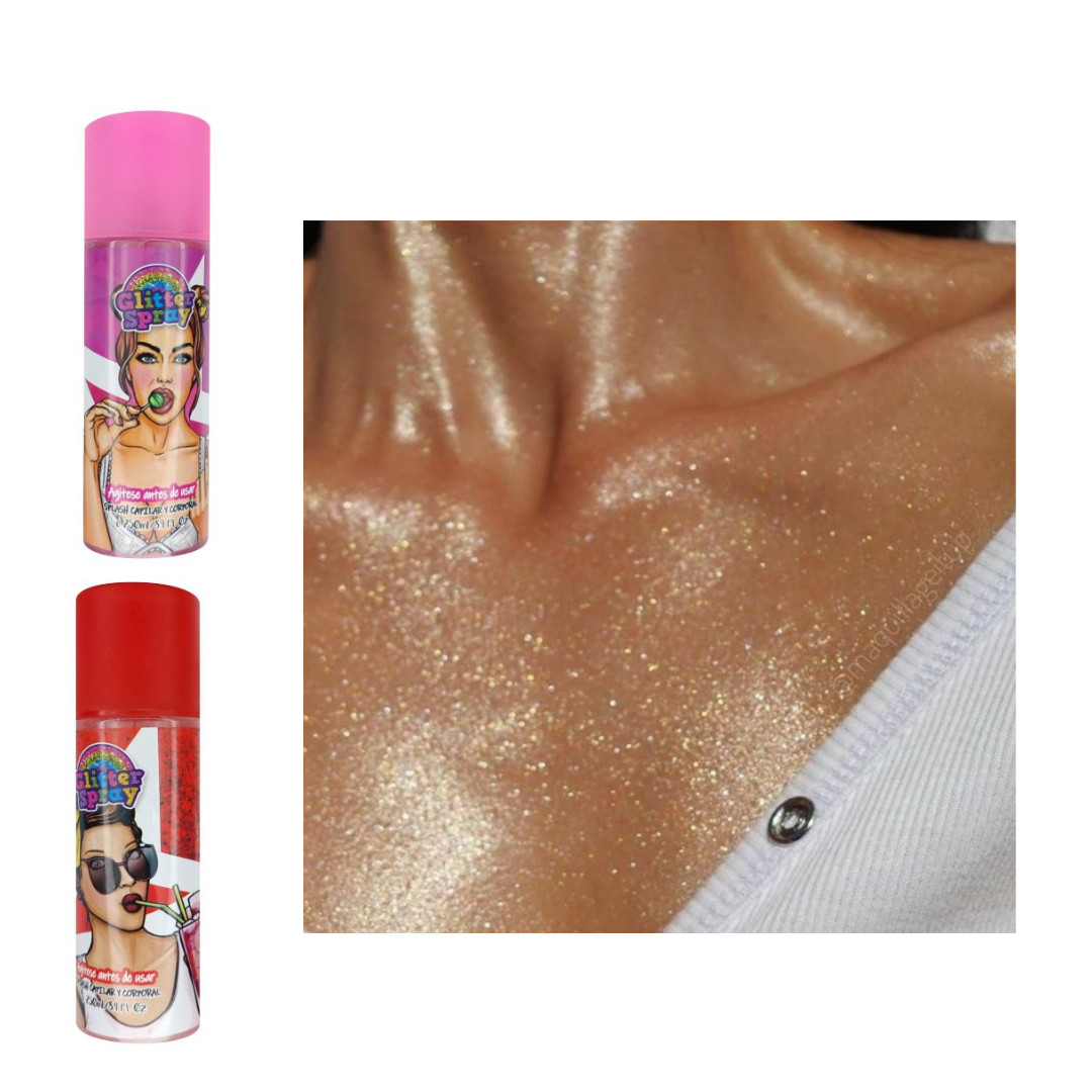 Splash Corporal Con Glitter - Shimmer