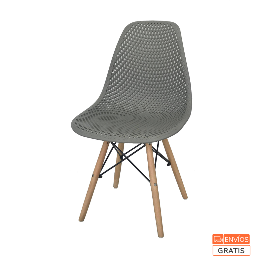 Silla Air Eames Para Sala Comedor Restaurante Gris