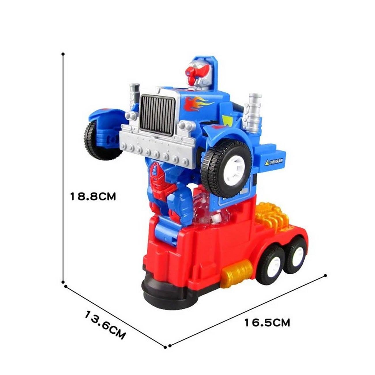 Carro Robot Transformers Tractomula Optimus Niños + Bateria