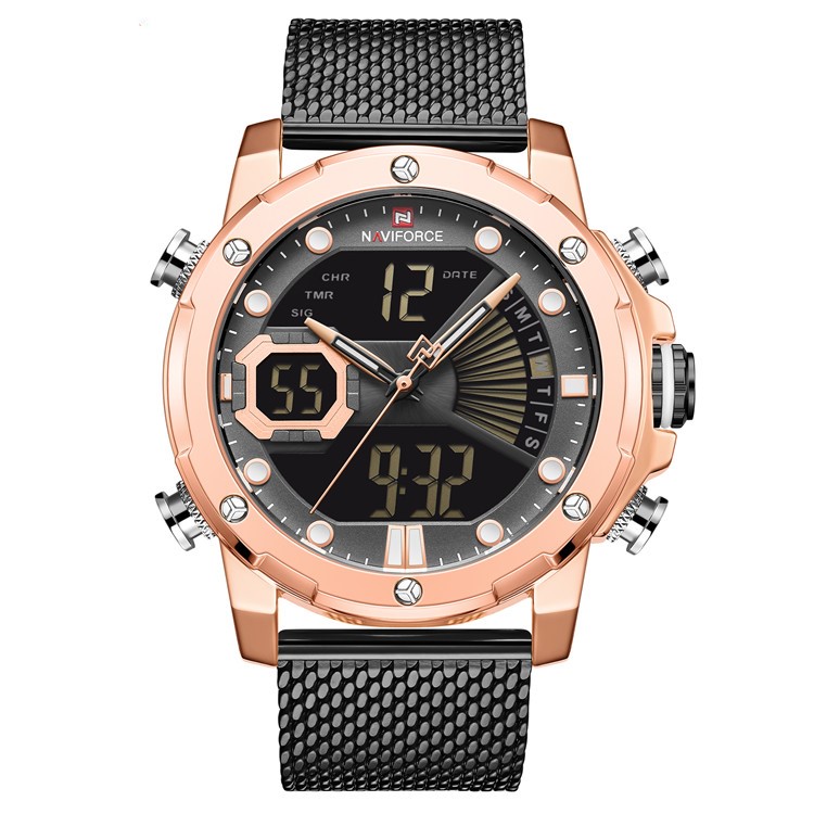 Reloj Naviforce Original Nf9172 Negro + Estuche