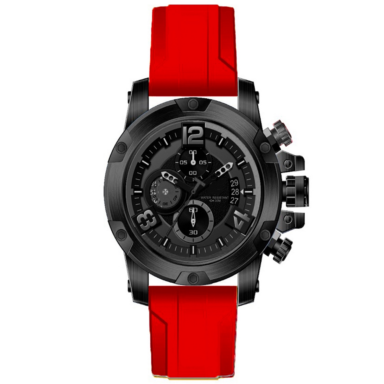 Reloj G-force Original H3638g Calendario Goma Sport+ Estuche