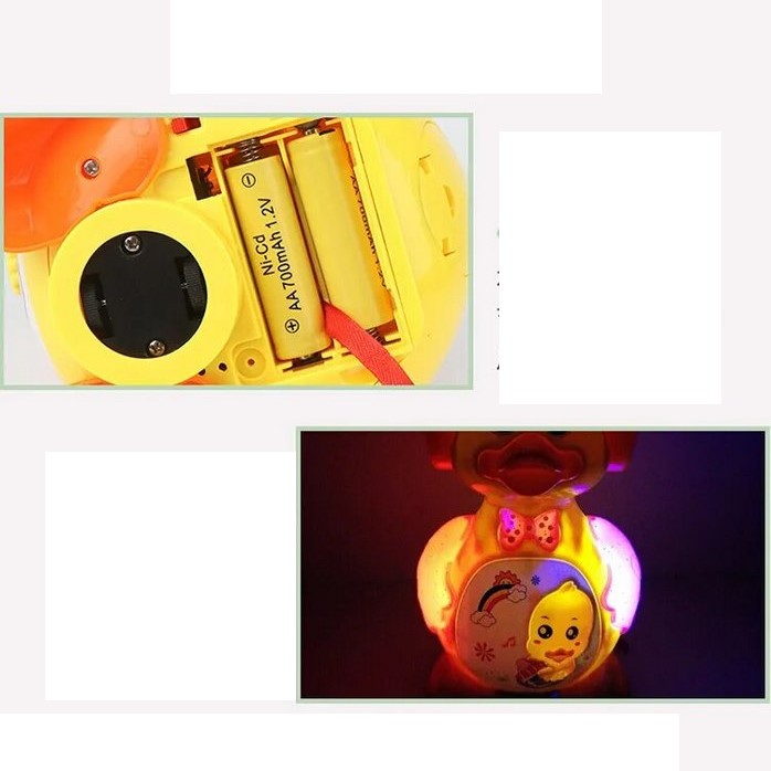  Robot Pato Pone Huevos Luces Sonido Movimiento + Bateria