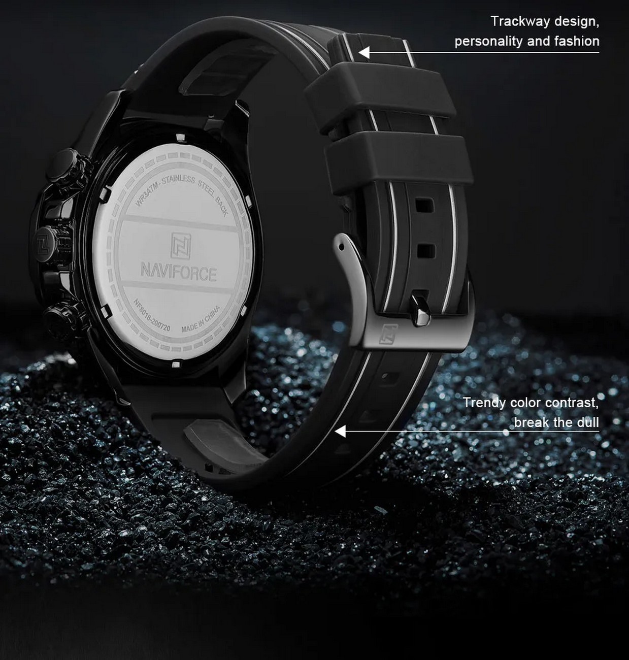 Reloj Naviforce Original Nf 8018t Cronografo + Estuche