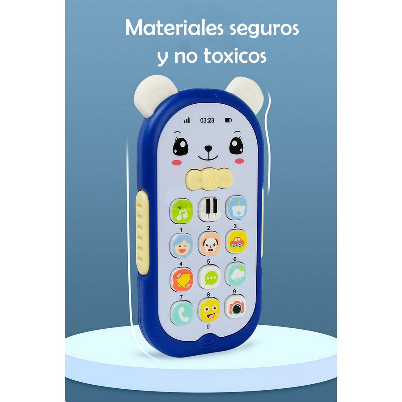 Teléfono Celular Juguete Musical Conejo Bebe Niño + Baterias
