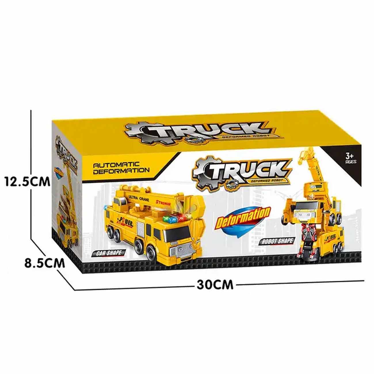 Carro Camion Construccion Robot Transformers Grua + Bateria