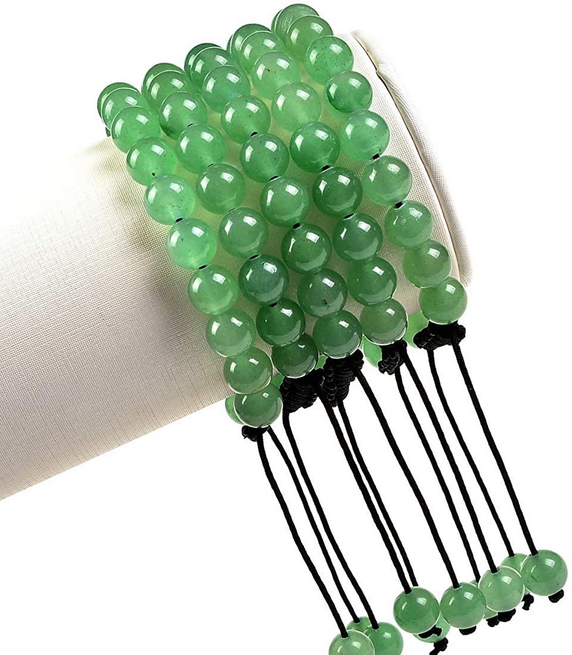 Pulsera Cuarzo Jade Tejida + Estuche