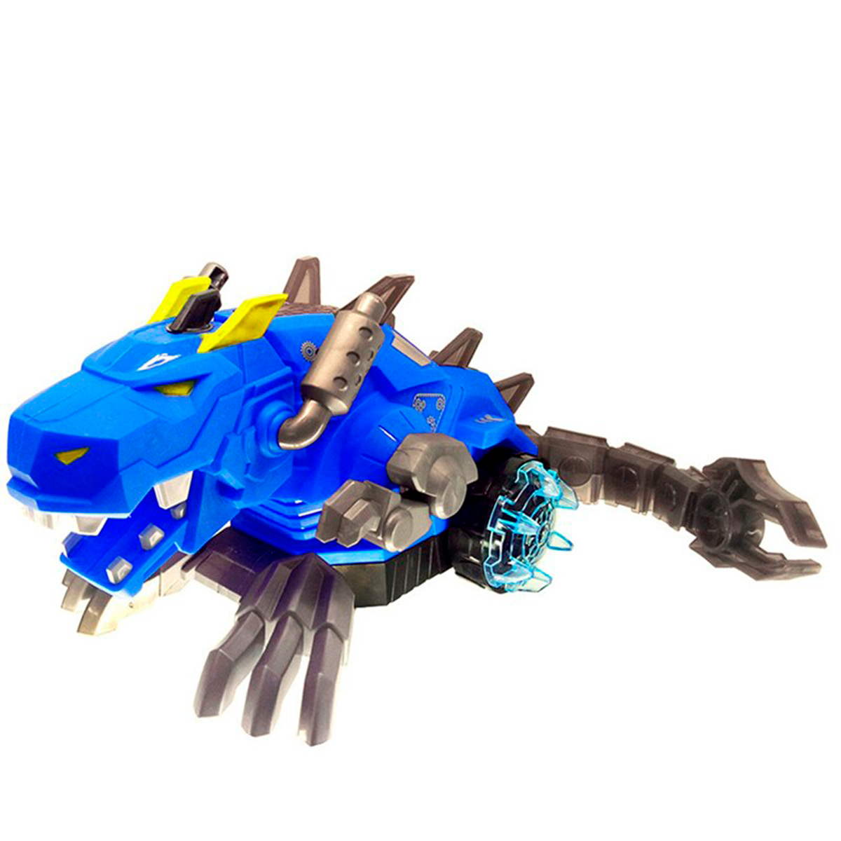 Dinosaurio Dragón Rojo Vapor Luces Juguete Niños + Baterias Azul